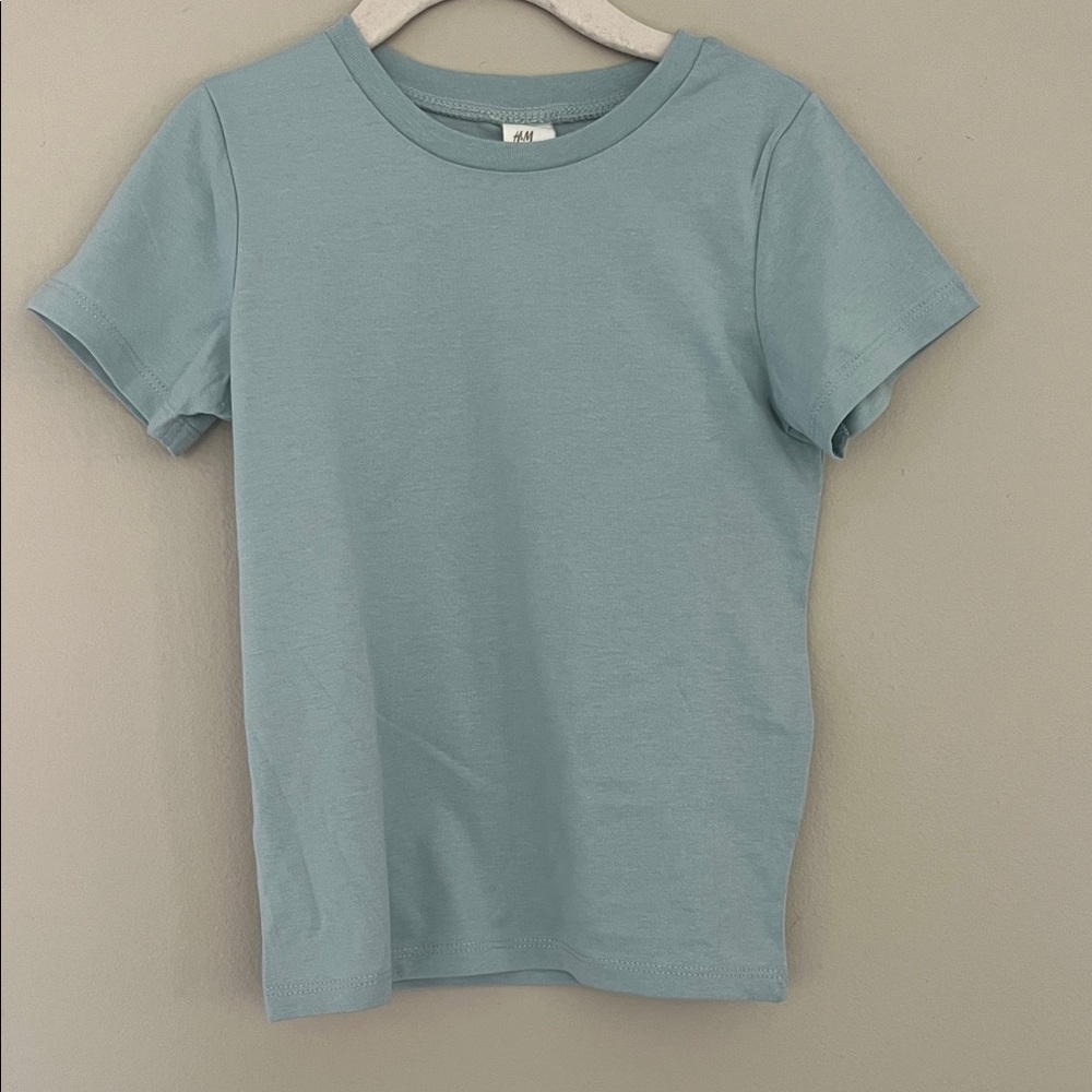 H&M Kids Light Blue Short Sleeve Tee 4T